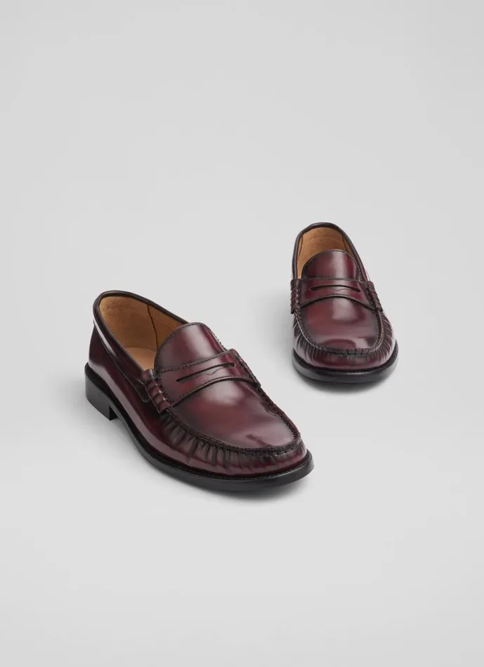 LKBennett Flats Women Solo Bordeaux Casual Loafer