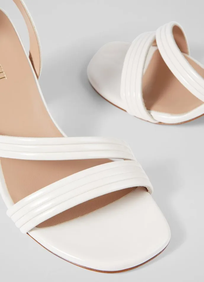 LKBennett Sandals Women Edita Pearl Strap Block Heels LKBennett Sandals Women Edita Pearl Strap Block Heels