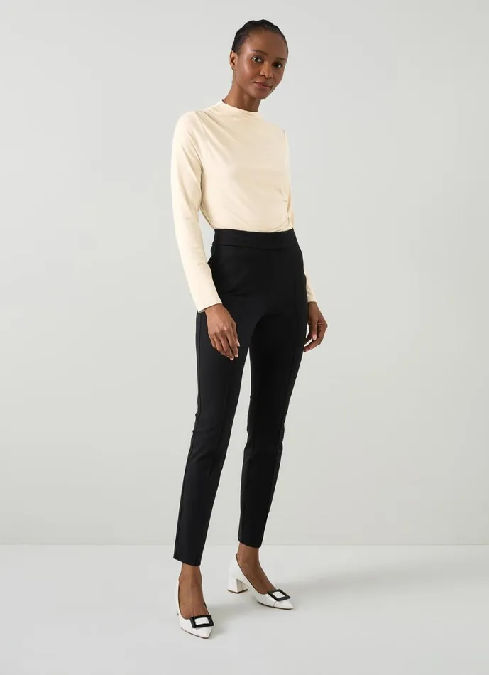 LKBennett Tops Women Mae Cream LENZING ECOVERO Viscose Drape Detail Top LKBennett Tops Women Mae Cream LENZING ECOVERO Viscose Drape Detail Top