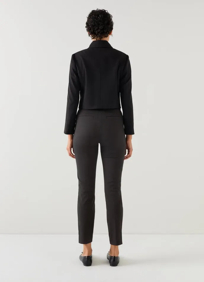 LKBennett Trousers Women Esen Black Stretch Slim Square Pocket Trousers LKBennett Trousers Women Esen Black Stretch Slim Square Pocket Trousers