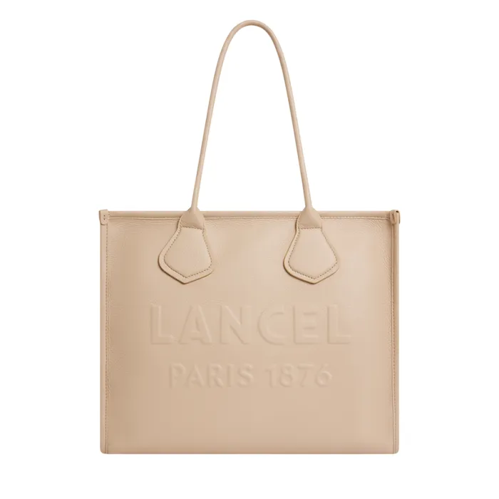 L Zip Tote Cappuccino Women Lancel Shoulder Bags