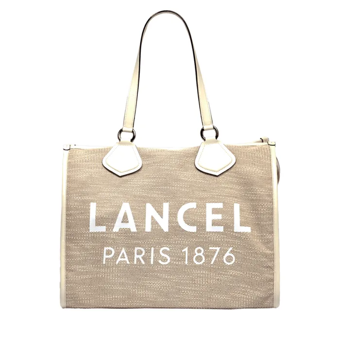 L Zip Tote Naturalwhite Women Lancel Shoulder Bags