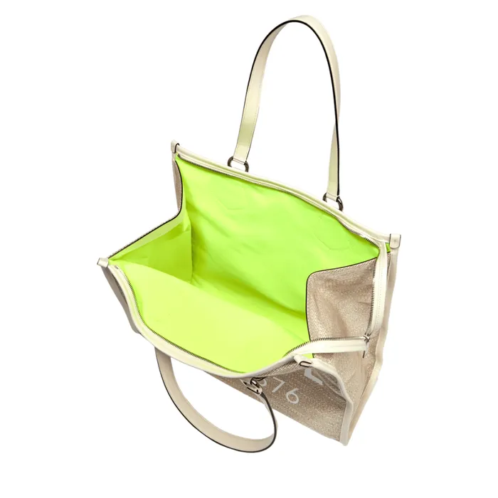L Zip Tote Naturalwhite Women Lancel Shoulder Bags L Zip Tote Naturalwhite Women Lancel Shoulder Bags