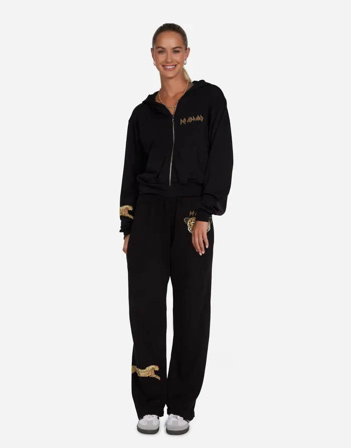 Lachelle Geometric Def Leppard Black Women039s Lauren Moshi Hoodies