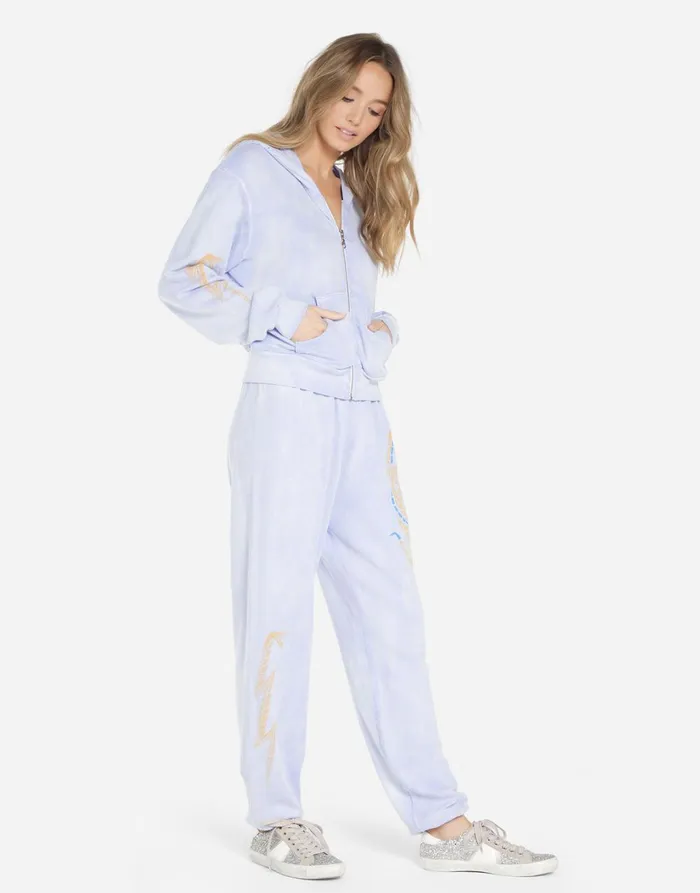 Lachelle Lightning Snake Sunfade Lavender Women039s Lauren Moshi Hoodies