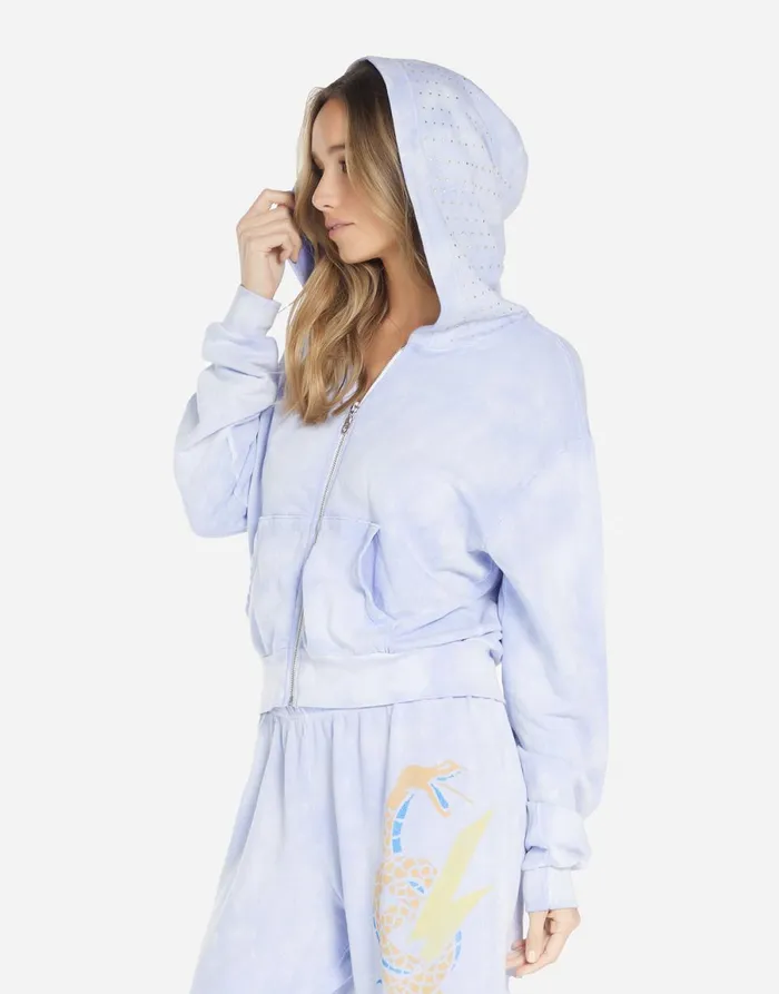Lachelle Lightning Snake Sunfade Lavender Women039s Lauren Moshi Hoodies