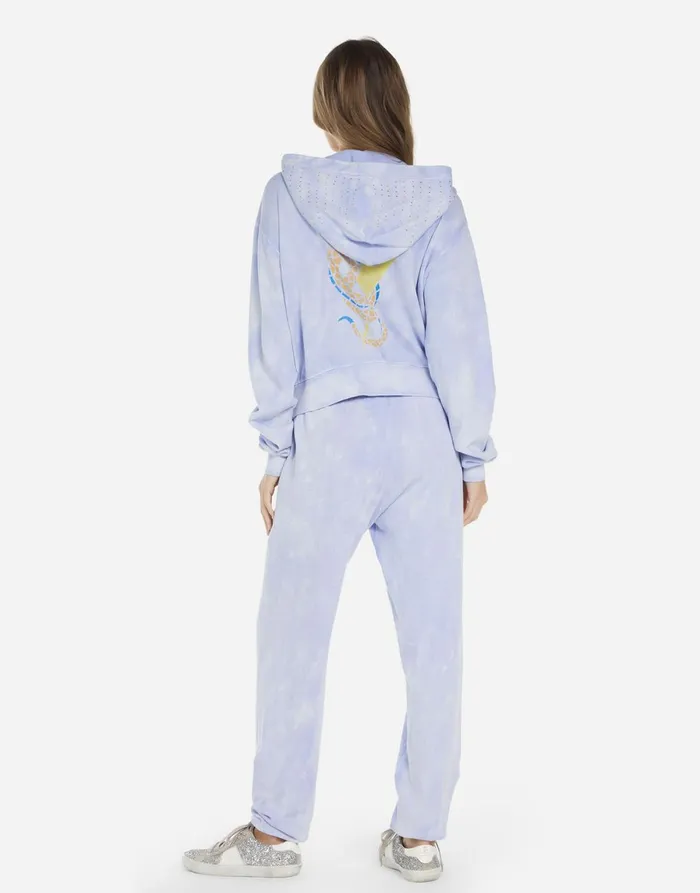 Lachelle Lightning Snake Sunfade Lavender Women039s Lauren Moshi Hoodies