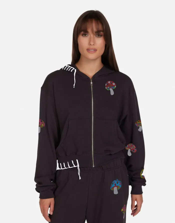 Lachelle Magic Mushrooms Onyx Women039s Lauren Moshi Hoodies