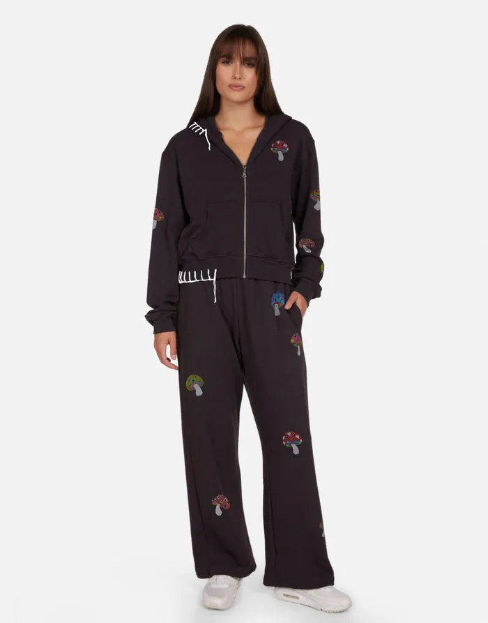 Lachelle Magic Mushrooms Onyx Women039s Lauren Moshi Hoodies