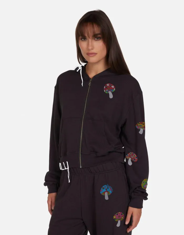 Lachelle Magic Mushrooms Onyx Women039s Lauren Moshi Hoodies