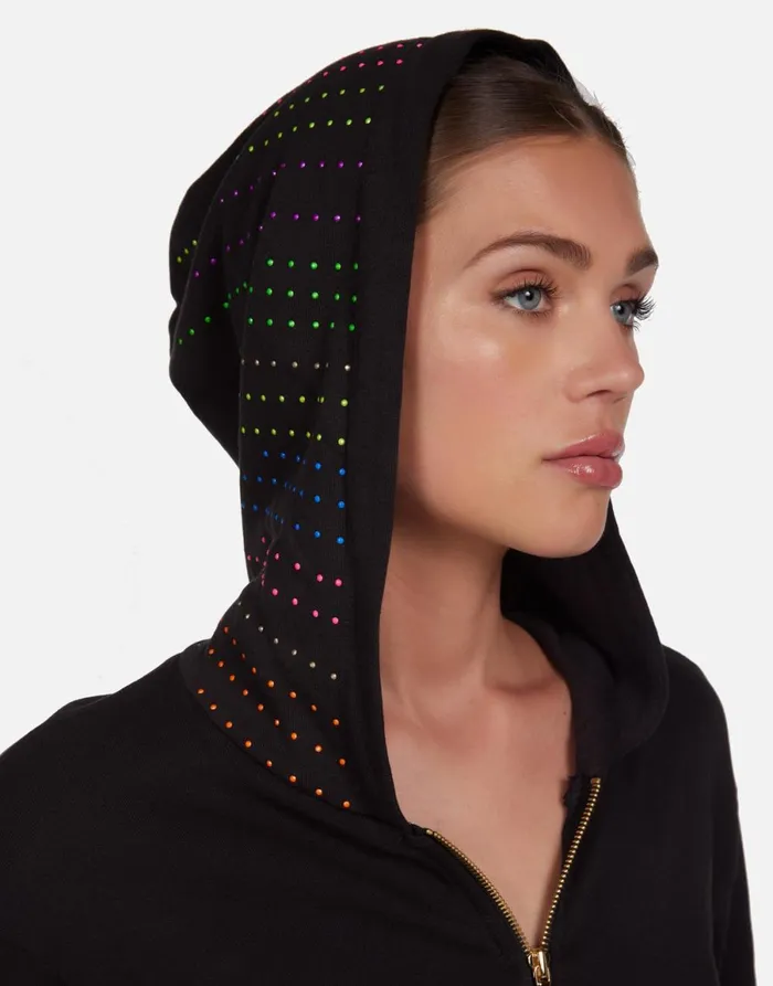 Lachelle Neon Stud Starburst Onyx Women039s Lauren Moshi Hoodies