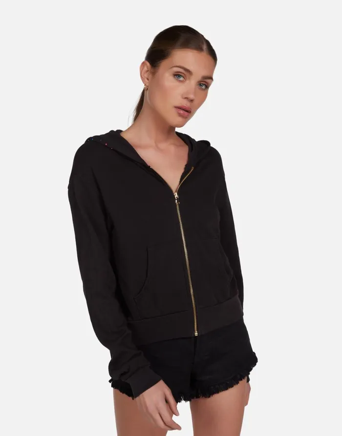 Lachelle Neon Stud Starburst Onyx Women039s Lauren Moshi Hoodies