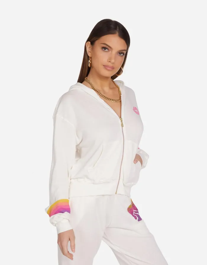 Lachelle Peace Roses Milk Women039s Lauren Moshi Hoodies