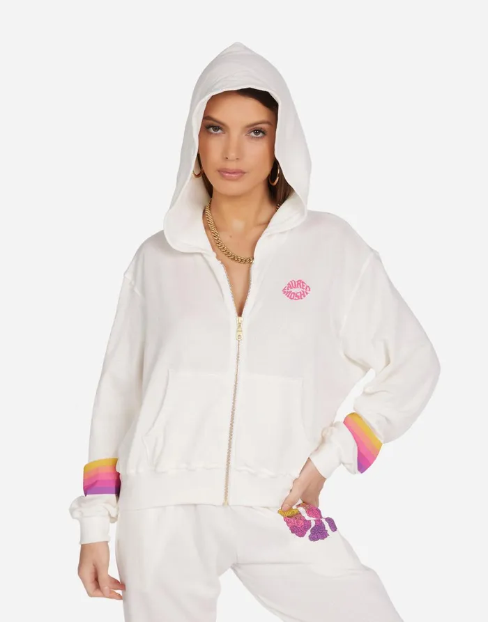 Lachelle Peace Roses Milk Women039s Lauren Moshi Hoodies