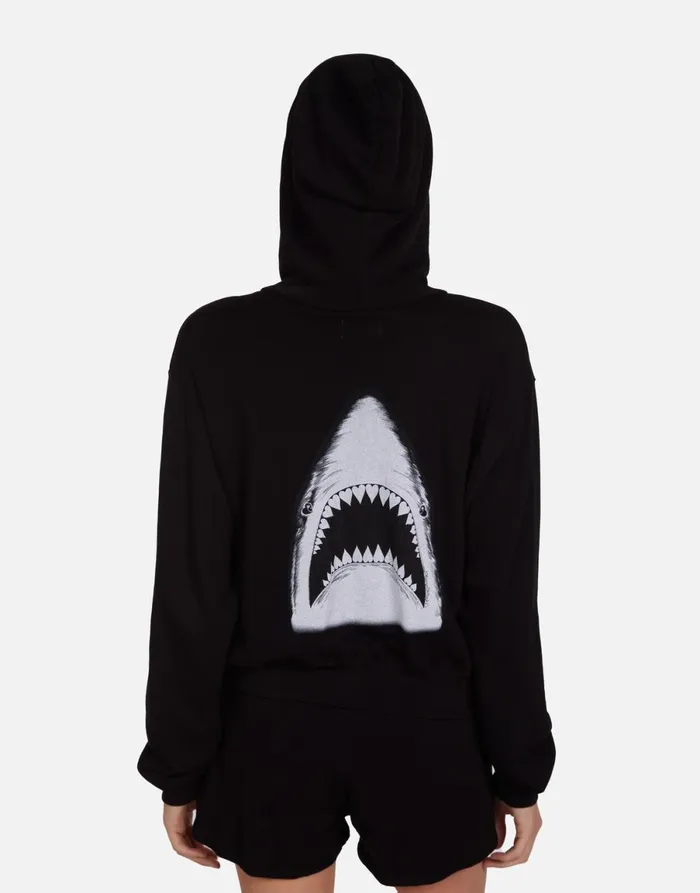Lachelle Tropical Shark Black Women039s Lauren Moshi Hoodies