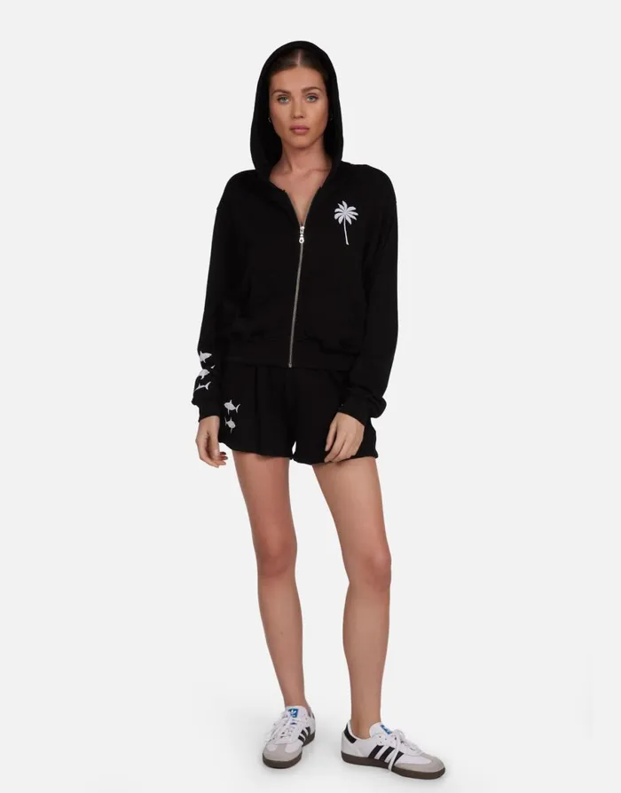 Lachelle Tropical Shark Black Women039s Lauren Moshi Hoodies
