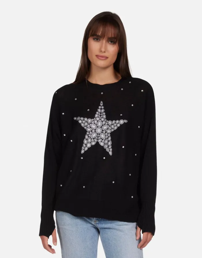 Ladona Diamond Star Black Women039s Lauren Moshi Long Sleeve