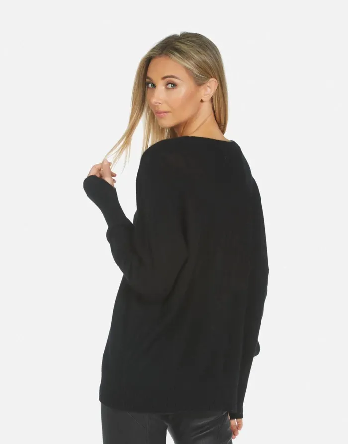 Ladona X Girls Girls Girls Black Women039s Lauren Moshi Sweaters and Knits