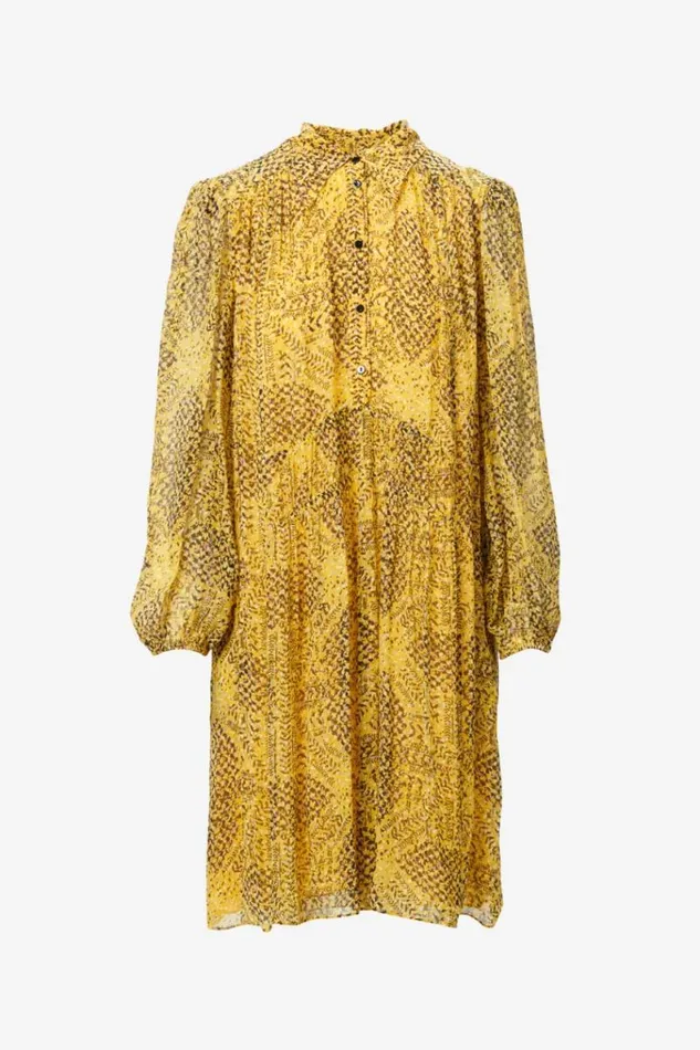 Lala Berlin Dresses Dress Daneris Viscose Heritage Star Yellow 8211 Women