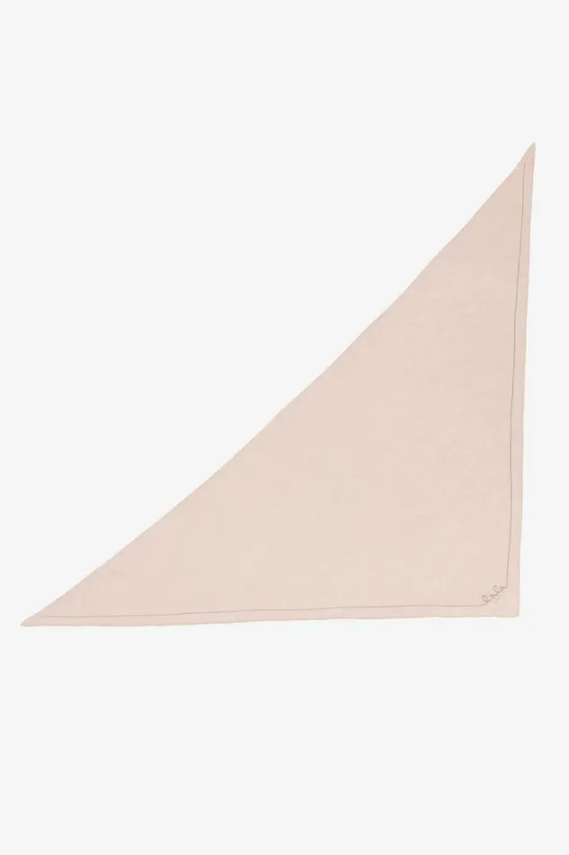 Lala Berlin Scarves and Triangles Triangle Solid Logo M Cashmere Dune Beige 8211 Women