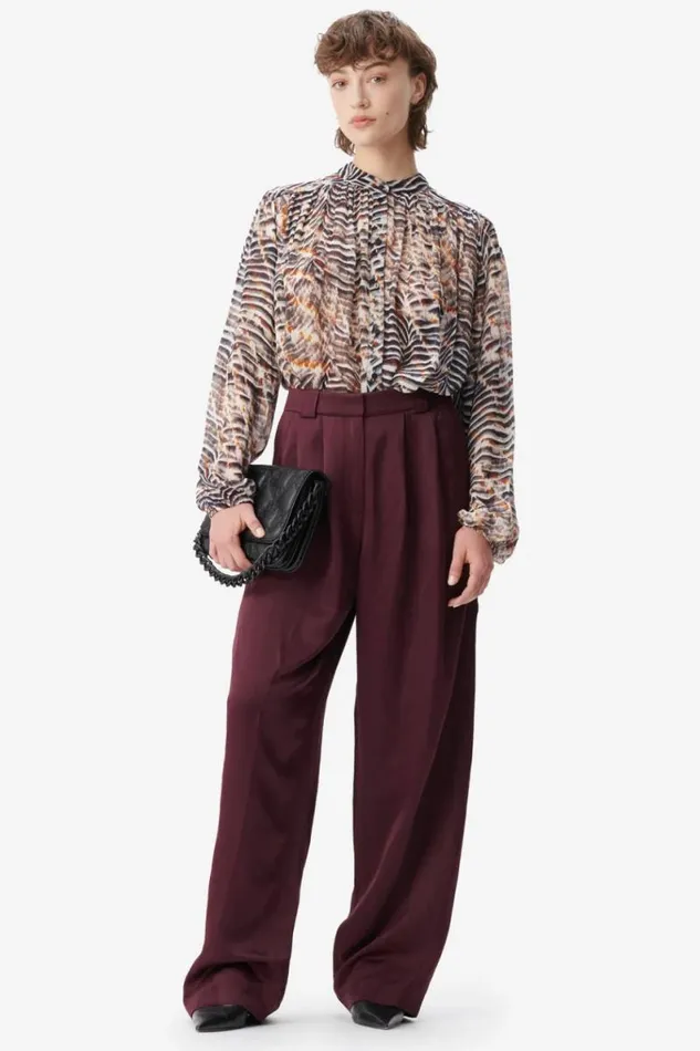 Lala Berlin Shirts and Blouses Blouse Baylin Viscose Zebra Shibori 8211 Women