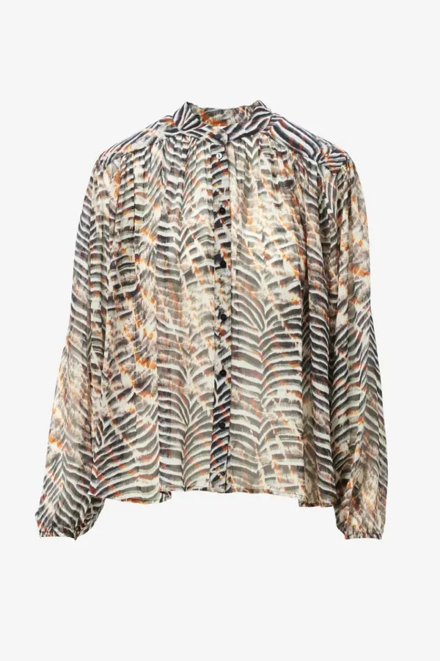 Lala Berlin Shirts and Blouses Blouse Baylin Viscose Zebra Shibori 8211 Women