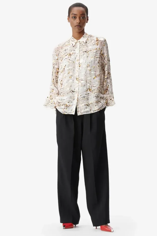 Lala Berlin Shirts and Blouses Blouse Brynn Viscose Mix Stripy Leo 8211 Women