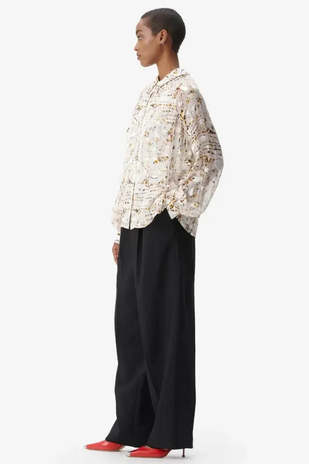Lala Berlin Shirts and Blouses Blouse Brynn Viscose Mix Stripy Leo 8211 Women