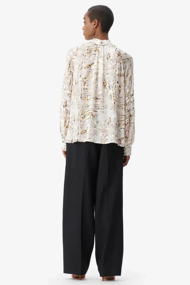 Lala Berlin Shirts and Blouses Blouse Brynn Viscose Mix Stripy Leo 8211 Women