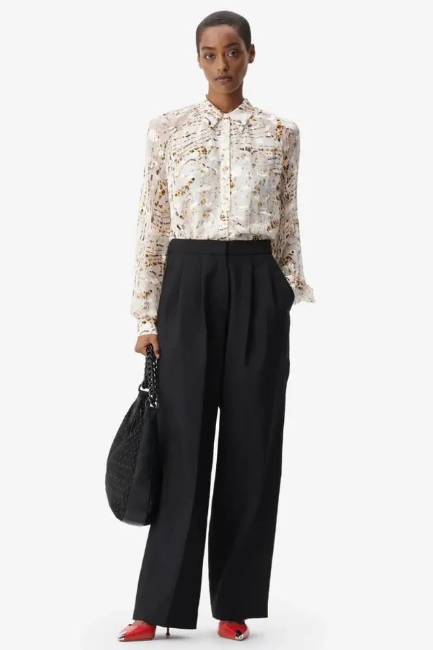 Lala Berlin Shirts and Blouses Blouse Brynn Viscose Mix Stripy Leo 8211 Women