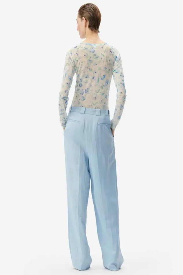 Lala Berlin Shirts and Blouses Longsleeve Caro Polyester Mix Sky Leo Love 8211 Women