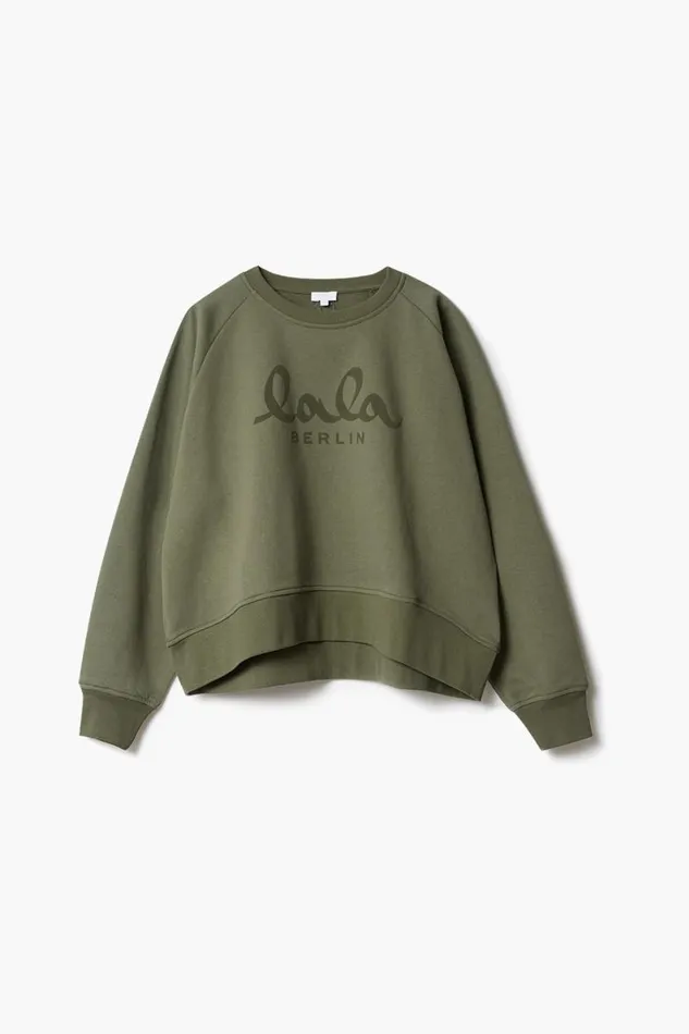 Lala Berlin Shirts and Blouses Sweatshirt Ijora Cotton Olive 8211 Women