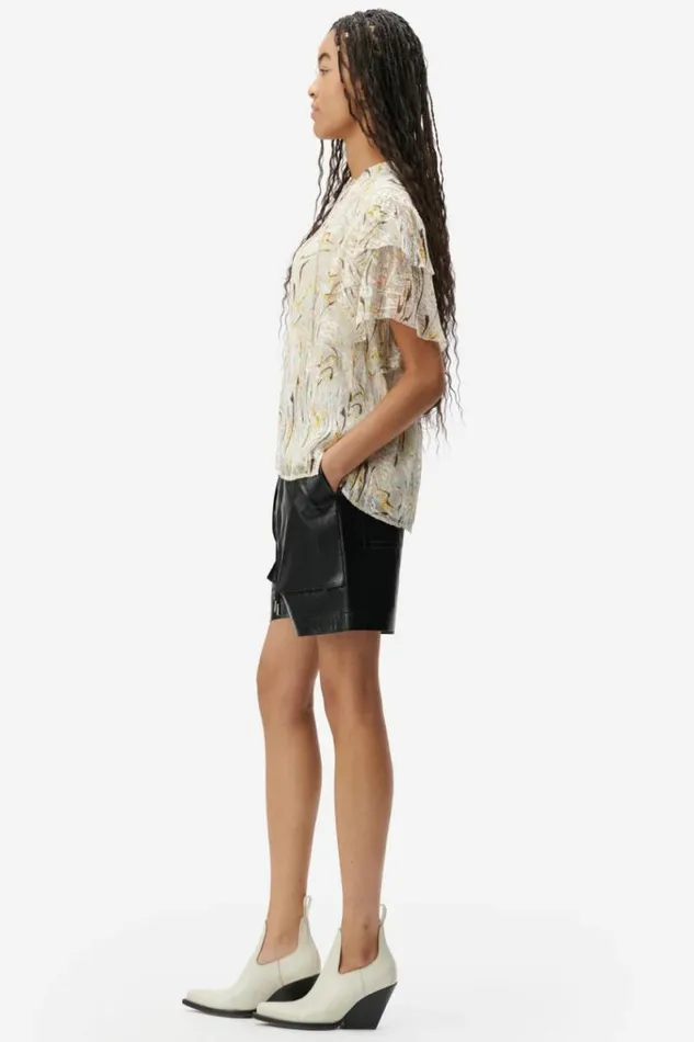Lala Berlin Shirts and Blouses Top Tenya Silk Mix Heritage Wave 8211 Women