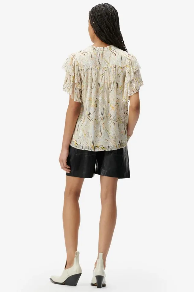 Lala Berlin Shirts and Blouses Top Tenya Silk Mix Heritage Wave 8211 Women