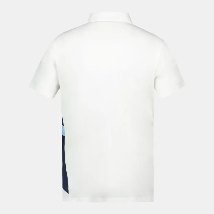 Le Coq Sportif Aviron Bayonnais Polo Shirt New Optical White Men Polos Shirts