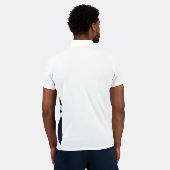 Le Coq Sportif Aviron Bayonnais Polo Shirt New Optical White Men Polos Shirts