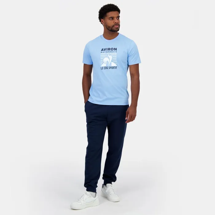 Le Coq Sportif Aviron Bayonnais TShirt Fly Blue Men Tshirts And Tops