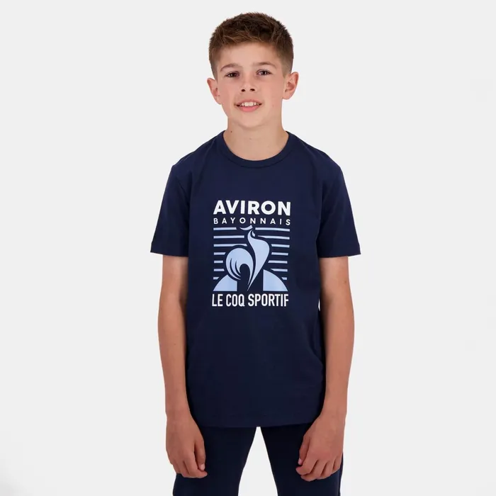 Le Coq Sportif Aviron Bayonnais TShirt Kids Dress Blues Kids Tshirts