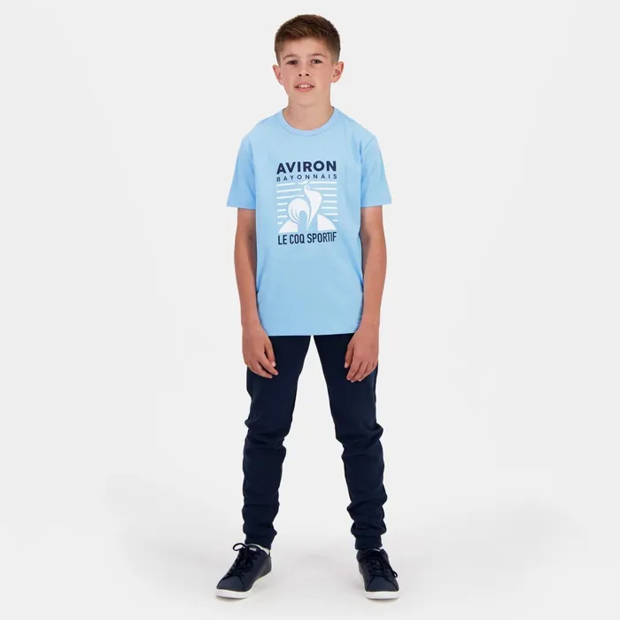 Le Coq Sportif Aviron Bayonnais TShirt Kids Fly Blue Kids Tshirts