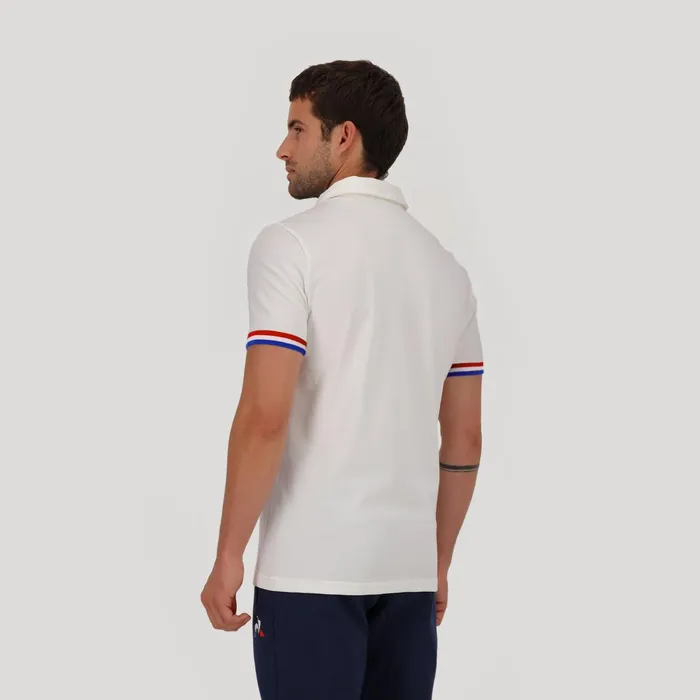 Le Coq Sportif France039s Olympic Team Polo Shirt New Optical White Men Polos Shirts