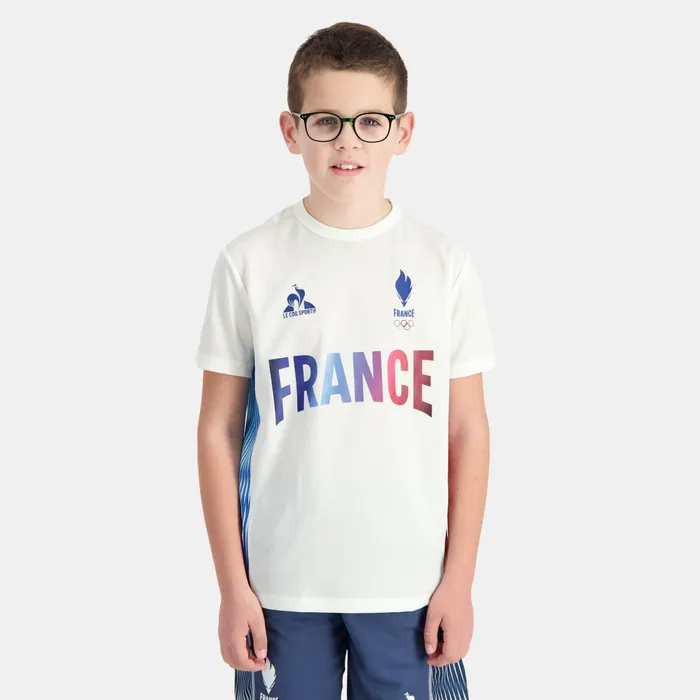 Le Coq Sportif France039s Olympic Team TShirt Kids Kids Tshirts