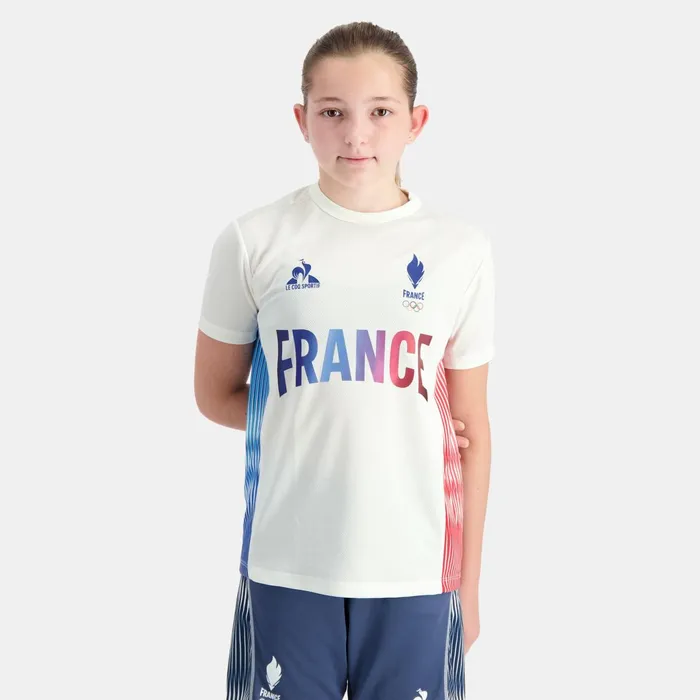 Le Coq Sportif France039s Olympic Team TShirt Kids Kids Tshirts