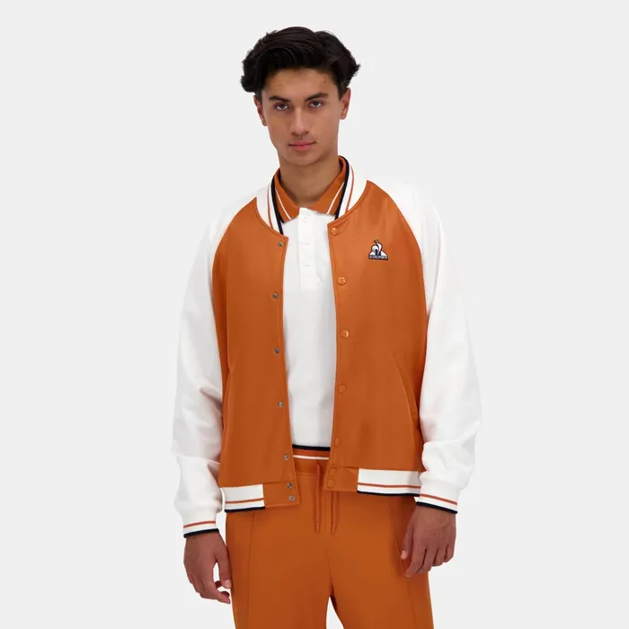 Le Coq Sportif Hritage Bomber Homme Apricot Orangemarshmallow Men Jackets