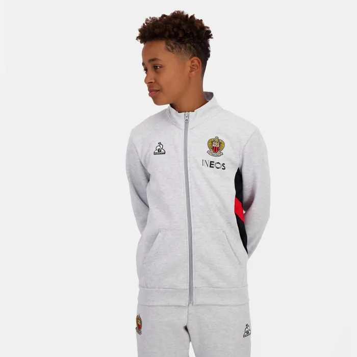 Le Coq Sportif OGC Nice ZipUp Sweatshirtshirt Kids Kids Sweatshirts And Hoodies