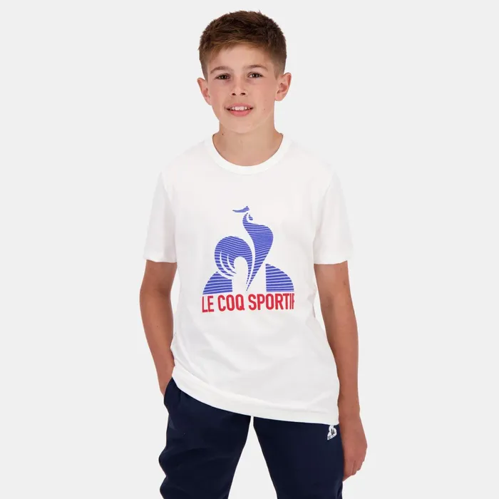 Le Coq Sportif Tennis TShirt Kids Nowrouge Elecbleu Elec Kids Tshirts