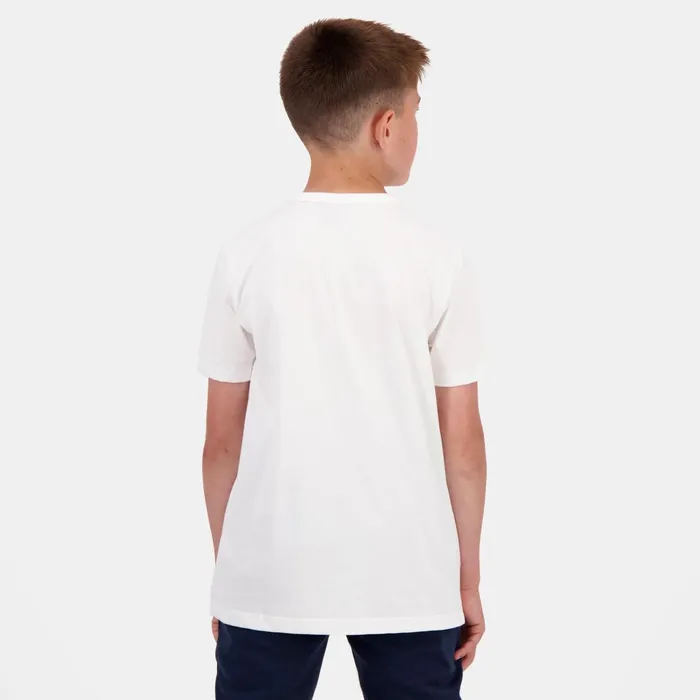 Le Coq Sportif Tennis TShirt Kids Nowrouge Elecbleu Elec Kids Tshirts