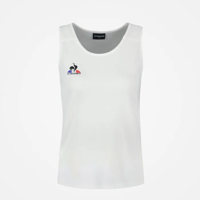 Le Coq Sportif Tennis Tank Top New Optical White Women Tshirts Polos Shirts And Tops