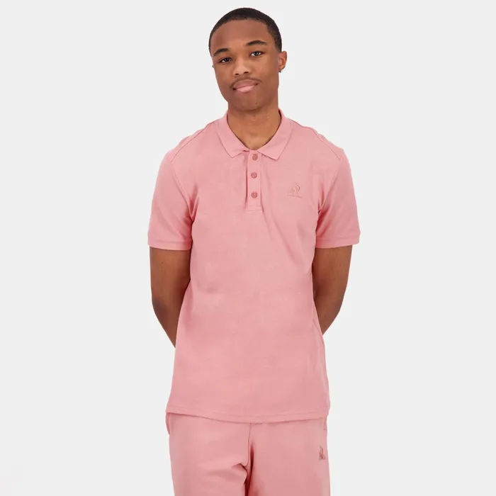 Le Coq Sportif Ton Sur Ton Polo Shirt Rosette Men Polos Shirts