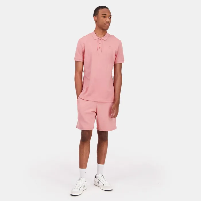 Le Coq Sportif Ton Sur Ton Polo Shirt Rosette Men Polos Shirts