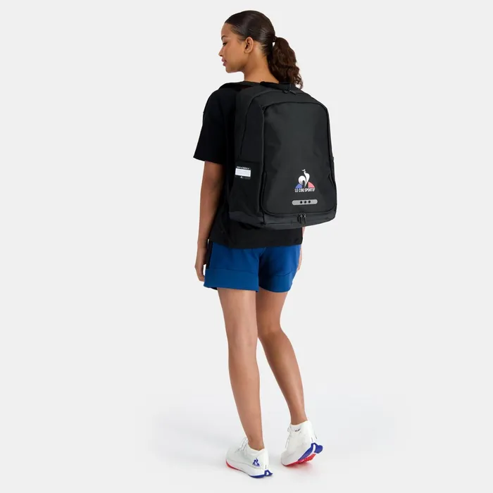 Le Coq Sportif Training Backpack Black WomenMen Backpacks And Sports Bags